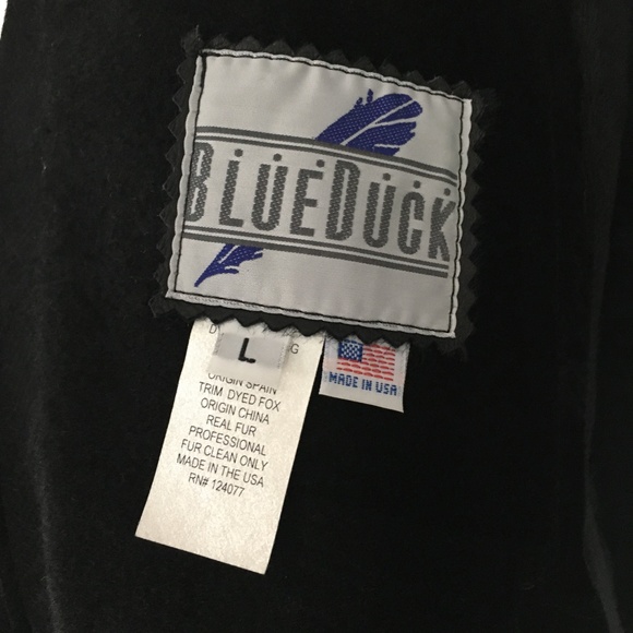 BLUE DUCK Fox Fur-Trim Sheepskin Hooded Jacket - Picture 13 of 15